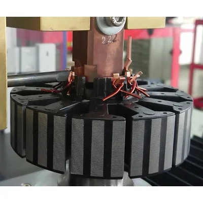 TWM-RF30S Armature Welding Machine in operation