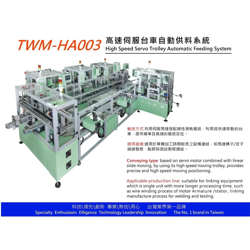 Automatic Modular Production Line in operation