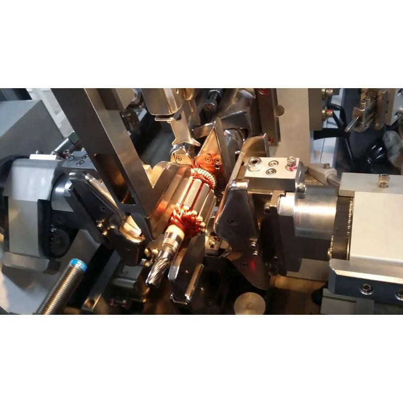 TWM-702 Automatic Stuff Type Armature Winding Machine in operation