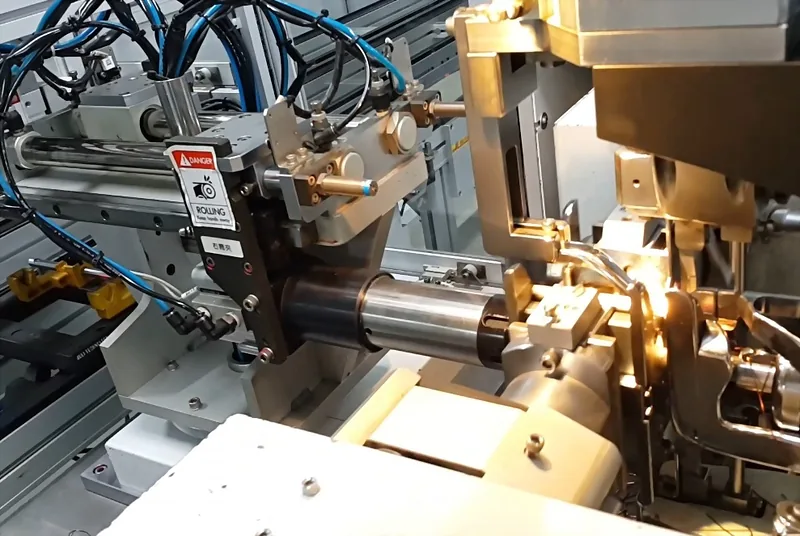 TWM-702 Automatic Stuff Type Armature Winding Machine in operation