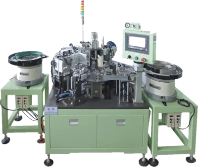 Vibratory Feeding Assembly Machine in operation