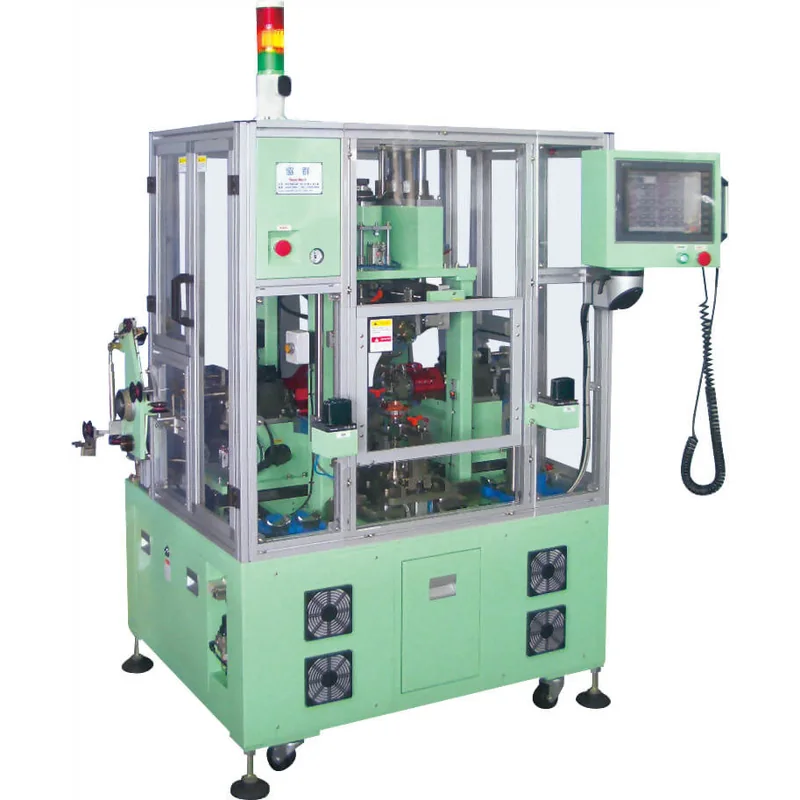 TWM955 Hook Type Armature Automatic Winding Machine (Vertical) in operation