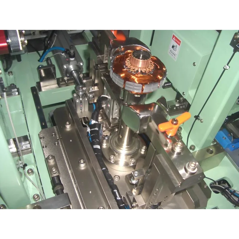 TWM955 Hook Type Armature Automatic Winding Machine (Vertical) in operation