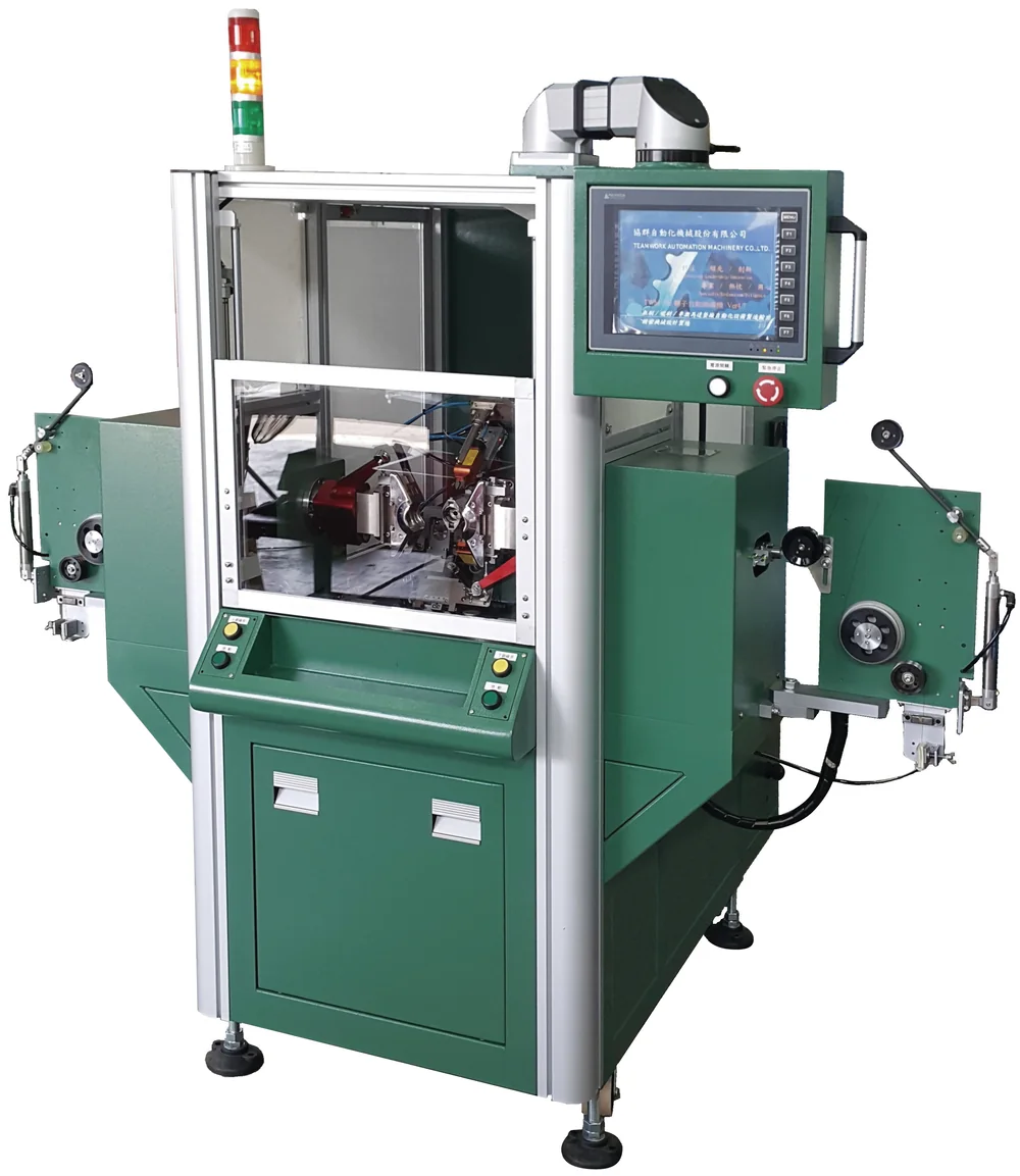 TWM-308A hook-type armature winding machine, a horizontal machine that winds armature coils and hooks them onto the commutator